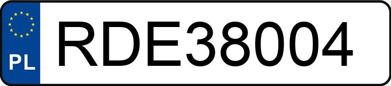 Numer rejestracyjny RDE 38004 posiada MERCEDES-BENZ S 500 - RDE38004