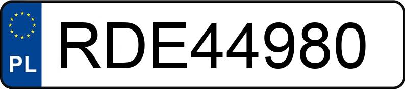 Numer rejestracyjny RDE 44980 posiada OPEL Meriva MR`10 E5 Cosmo - RDE44980