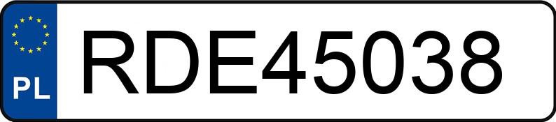 Numer rejestracyjny RDE 45038 posiada CITROEN C4 PICASSO - RDE45038