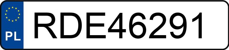 Numer rejestracyjny RDE 46291 posiada FORD KUGA - RDE46291