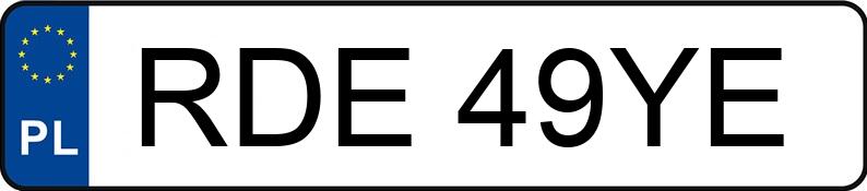 Numer rejestracyjny RDE 49YE posiada FORD MONDEO 2.0 TDI - RDE49YE Numer rejestracyjny RDE 49YE posiada FORD MONDEO 2.0 TDI - RDE49YE