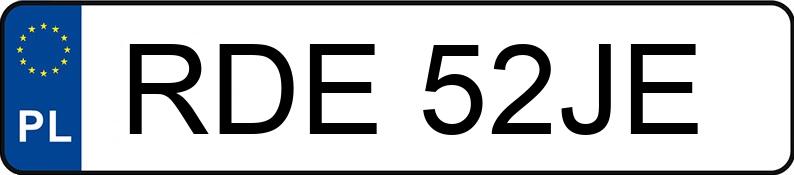 Numer rejestracyjny RDE 52JE posiada VOLKSWAGEN Passat 1.9 TDI MR`94 CL - RDE52JE Numer rejestracyjny RDE 52JE posiada VOLKSWAGEN Passat 1.9 TDI MR`94 CL - RDE52JE