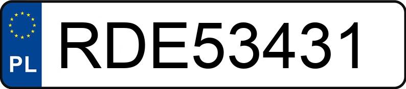 Numer rejestracyjny RDE 53431 posiada FORD EDGE - RDE53431 Numer rejestracyjny RDE 53431 posiada FORD EDGE - RDE53431