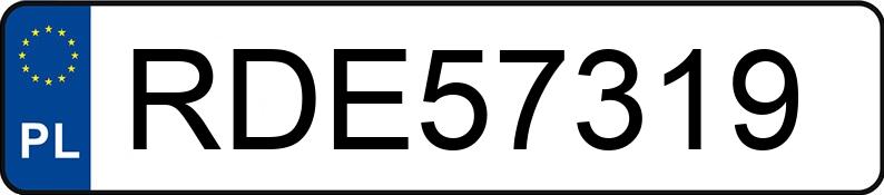 Numer rejestracyjny RDE 57319 posiada RENAULT T - RDE57319