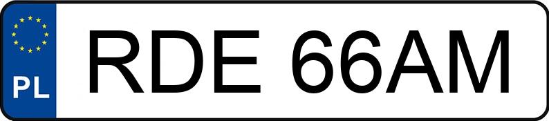 Numer rejestracyjny RDE 66AM posiada FSO-WARSZAWA POLONEZ - RDE66AM Numer rejestracyjny RDE 66AM posiada FSO-WARSZAWA POLONEZ - RDE66AM