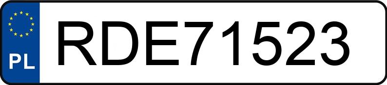 Numer rejestracyjny RDE 71523 posiada CHRYSLER 300C - RDE71523