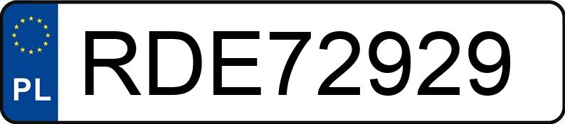 Numer rejestracyjny RDE 72929 posiada FIAT DUCATO - RDE72929