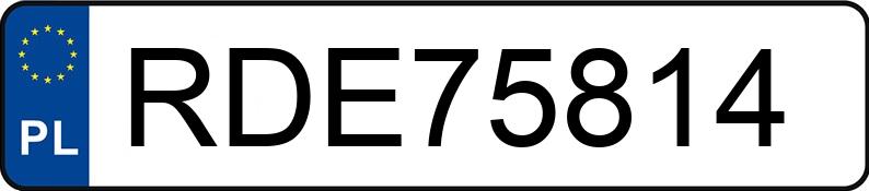 Numer rejestracyjny RDE 75814 posiada BMW 528I - RDE75814 Numer rejestracyjny RDE 75814 posiada BMW 528I - RDE75814