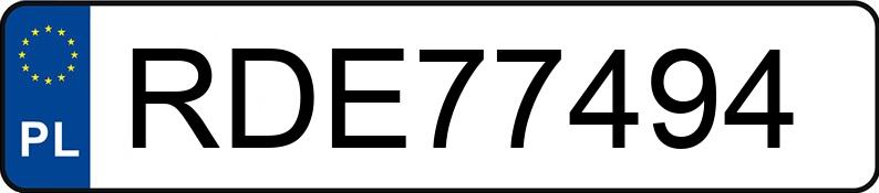 Numer rejestracyjny RDE 77494 posiada BMW 520 Diesel MR`21 E6c/d G30 xDrive Steptronic - RDE77494