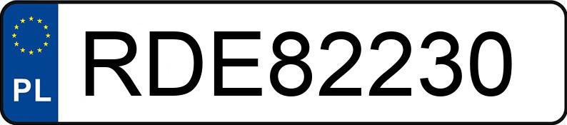 Numer rejestracyjny RDE 82230 posiada AUDI A4 - RDE82230