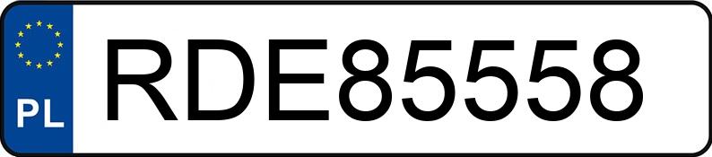 Numer rejestracyjny RDE 85558 posiada AUDI R8 Coupe 5.2 FSI MR`19 E6d 42 GT S tronic - RDE85558