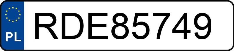 Numer rejestracyjny RDE 85749 posiada BMW 320D - RDE85749