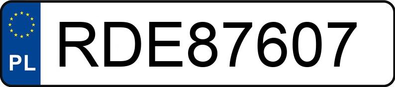 Numer rejestracyjny RDE 87607 posiada OPEL ASTRA GTC - RDE87607