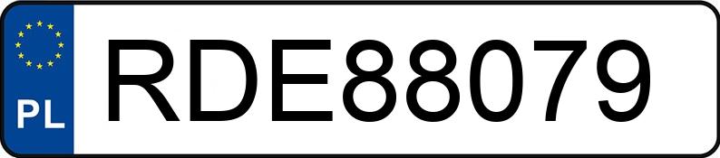Numer rejestracyjny RDE 88079 posiada RENAULT MASTER - RDE88079