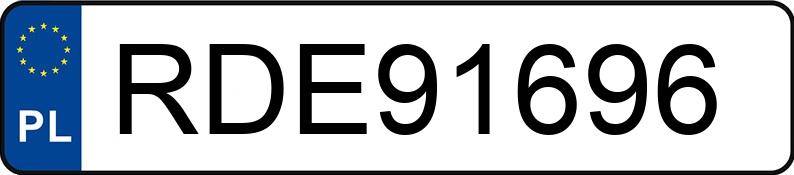 Numer rejestracyjny RDE 91696 posiada AUDI A4 - RDE91696