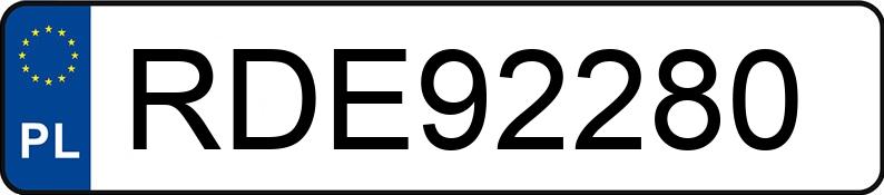 Numer rejestracyjny RDE 92280 posiada SEAT ATECA - RDE92280