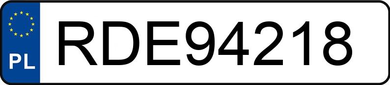 Numer rejestracyjny RDE 94218 posiada RENAULT T HD001 - RDE94218