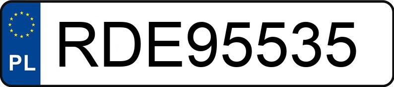 Numer rejestracyjny RDE 95535 posiada KIA SPORTAGE - RDE95535