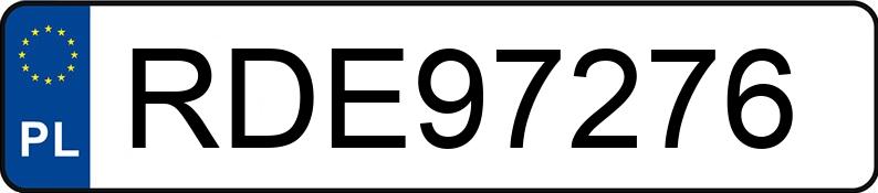 Numer rejestracyjny RDE 97276 posiada FIAT PANDA 312 - RDE97276