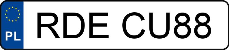 Numer rejestracyjny RDE CU88 posiada RENAULT MEGANE SCENIC - RDECU88 Numer rejestracyjny RDE CU88 posiada RENAULT MEGANE SCENIC - RDECU88