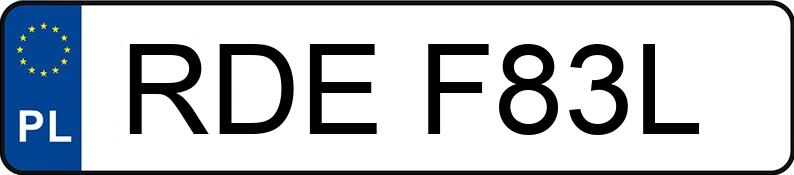 Numer rejestracyjny RDE F83L posiada YAMAHA Choppery do 250 ccm XV 250 Virago - RDEF83L