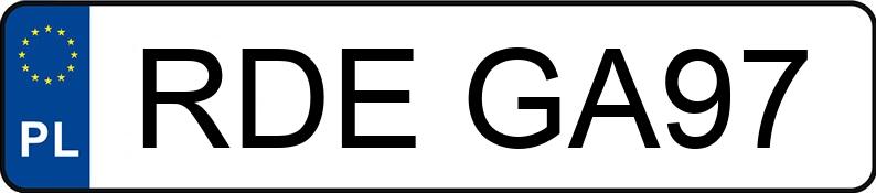 Numer rejestracyjny RDE GA97 posiada OPEL VECTRA 2.0 TD - RDEGA97