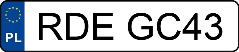 Numer rejestracyjny RDE GC43 posiada VOLKSWAGEN Golf III 1.4i Kat. MR`91 GL - RDEGC43
