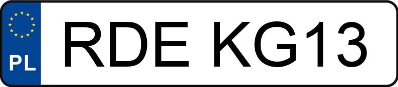 Numer rejestracyjny RDE KG13 posiada CITROEN XSARA - RDEKG13