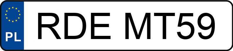Numer rejestracyjny RDE MT59 posiada BMW 320D - RDEMT59