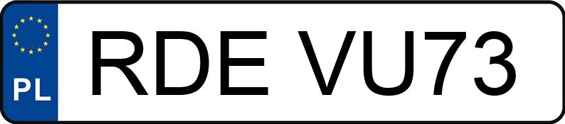 Numer rejestracyjny RDE VU73 posiada VOLKSWAGEN Golf II 1.6 Kat. GL - RDEVU73