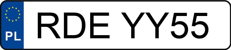 Numer rejestracyjny RDE YY55 posiada OPEL OMEGA - RDEYY55