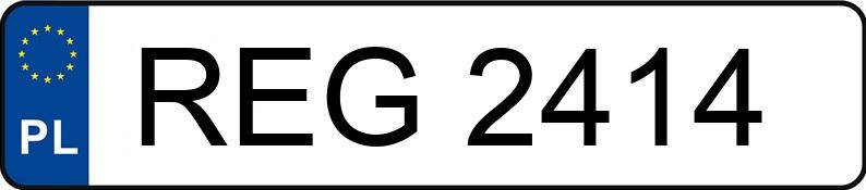 Numer rejestracyjny REG 2414 posiada FIAT 126P 650 - REG2414