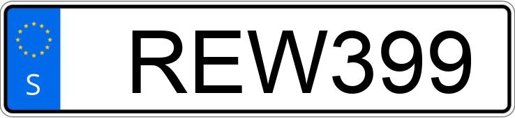 Numer rejestracyjny REW399 posiada Volkswagen Scirocco