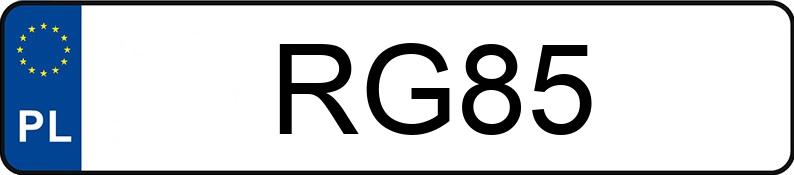 Numer rejestracyjny RG 85 posiada VOLKSWAGEN Golf III 1.8i Kat. MR`91 GL - RG85