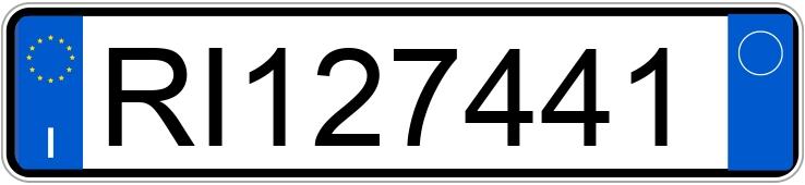 Numer rejestracyjny RI127441 posiada FIAT Panda 1a serie Numer rejestracyjny RI127441 posiada FIAT Panda 1a serie