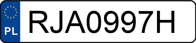 Numer rejestracyjny RJA 0997H posiada FORD EDGE - RJA0997H