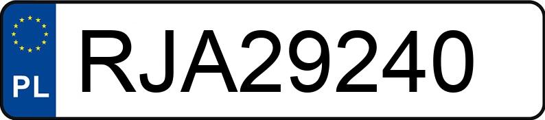 Numer rejestracyjny RJA 29240 posiada AUDI A4 - RJA29240 Numer rejestracyjny RJA 29240 posiada AUDI A4 - RJA29240