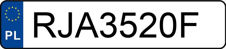 Numer rejestracyjny RJA 3520F posiada BMW 316i Kat. E36 316i Kat. E36 - RJA3520F