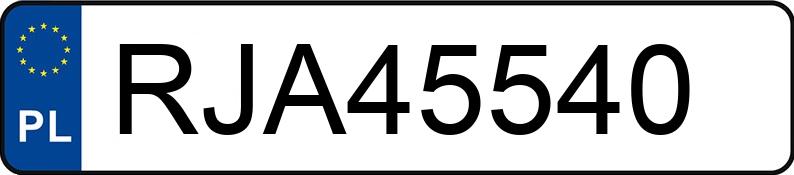 Numer rejestracyjny RJA 45540 posiada OPEL VECTRA C 2.2 KAT - RJA45540