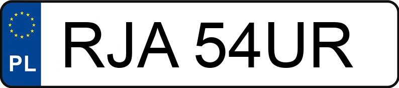 Numer rejestracyjny RJA 54UR posiada VOLKSWAGEN GOLF 1,6 - RJA54UR