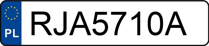 Numer rejestracyjny RJA 5710A posiada BMW 730i Kat. E32 730i Kat. E32 - RJA5710A