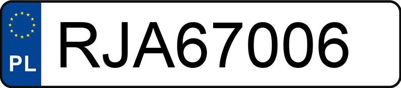 Numer rejestracyjny RJA 67006 posiada MITSUBISHI Colt 1.3 MR`04 E3 Inform Spring - RJA67006