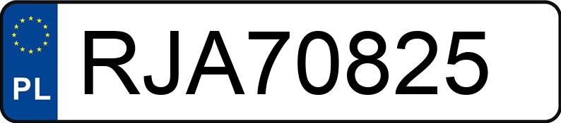 Numer rejestracyjny RJA 70825 posiada AUDI A6 - RJA70825 Numer rejestracyjny RJA 70825 posiada AUDI A6 - RJA70825