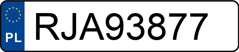 Numer rejestracyjny RJA 93877 posiada PEUGEOT 206 - RJA93877