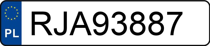 Numer rejestracyjny RJA 93887 posiada BMW 320 - RJA93887