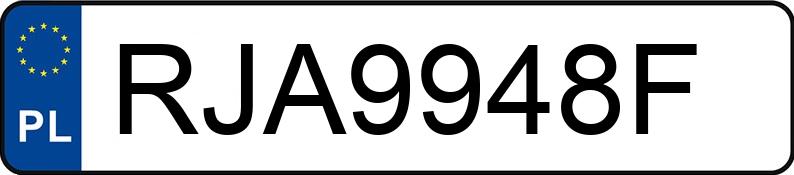 Numer rejestracyjny RJA 9948F posiada FORD MUSTANG - RJA9948F