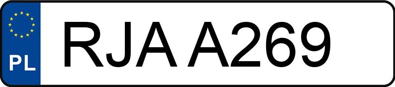 Numer rejestracyjny RJA A269 posiada VOLKSWAGEN - RJAA269 Numer rejestracyjny RJA A269 posiada VOLKSWAGEN - RJAA269