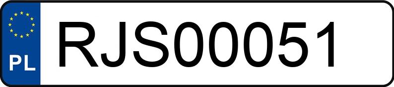 Numer rejestracyjny RJS 00051 posiada BMW 320 Diesel DPF MR`04 E4 E90 320 Diesel DPF MR`04 E4 E90 - RJS00051