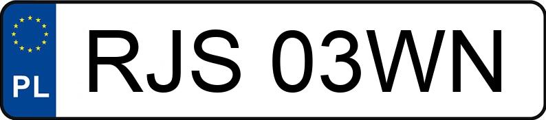 Numer rejestracyjny RJS 03WN posiada WAZ NIWA 1.7 KAT - RJS03WN Numer rejestracyjny RJS 03WN posiada WAZ NIWA 1.7 KAT - RJS03WN