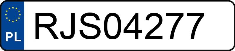 Numer rejestracyjny RJS 04277 posiada AUDI A7 - RJS04277